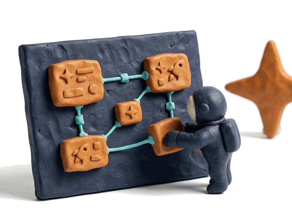 Canvas-Blueprint als Clay-Diorama — Canvas Architect